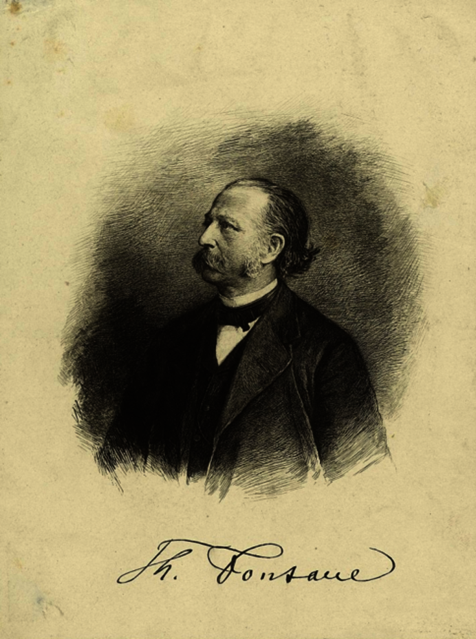 Theodor Fontane. Radierung von Wilhelm Krauskopf, 1879 Theodor Fontane. Radierung von Wilhelm Krauskopf, 1879