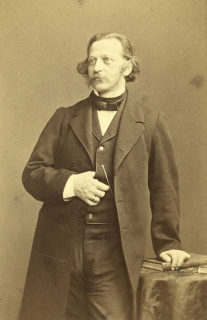 Theodor Fontane. Fotografie von Loescher & Petsch, 1869 (öffnet Vergrößerung des Bildes)