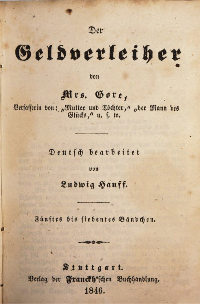Buchausgabe der ersten deutschen Abednego-Übersetzung